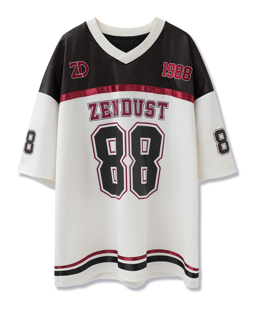 ZENDUST Varsity 88 Football Jersey T-Shirt Black