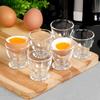 6x Glass Egg Cup Stand for Eggs Serving