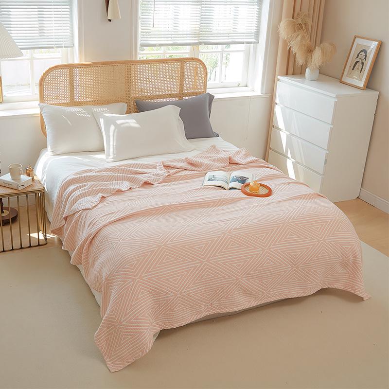 Five-Layer Pure Cotton Gauze Towel Blanket - Lightweight Summer Cover for Adults