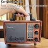 Portable Retro Nostalgic Radio Rechargeable Vintage FM AM SW Radios Powerful Bluetooth Speaker Support TF USB AUX AC/DC Power