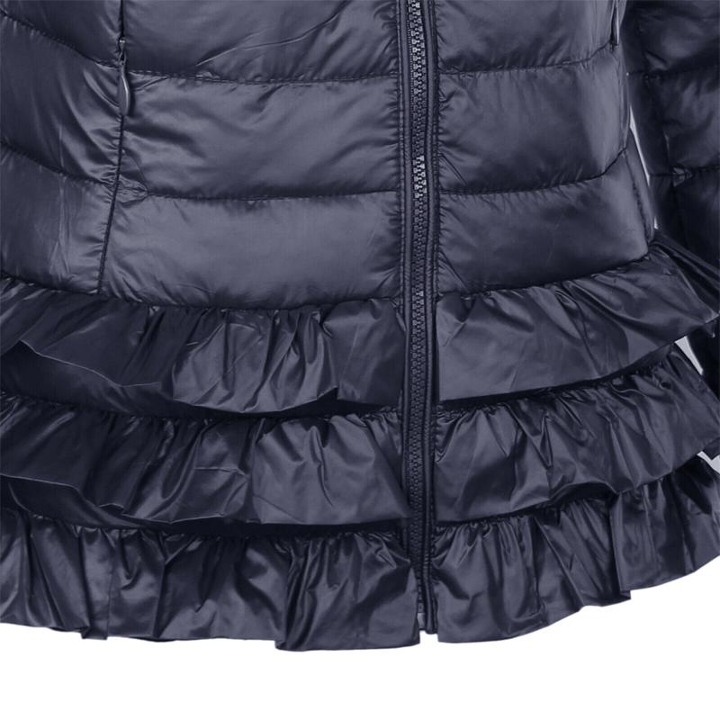 Winter Jacket Roffles Buy Women's Winter Jacket Warm Padded Cotton Puffer Coat Ruffles ...