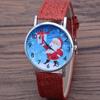 Christmas Snowman Women's Watches Casual Quartz Wristwatches Bright Color Leather Strap Quartz Watches Ladies Watch Reloj Mujer