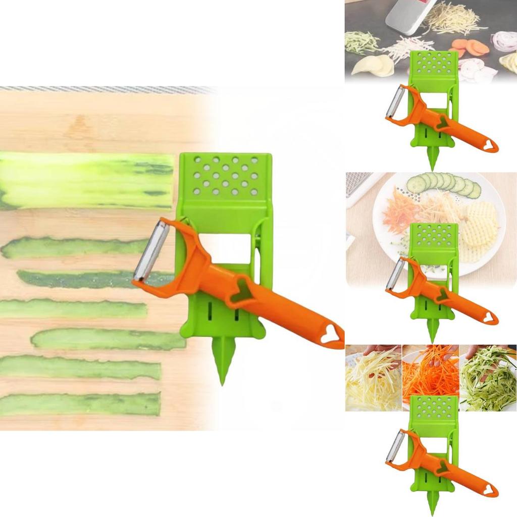 Stainless Steel Ultra Sharp Dual Julienne And Vegetable Peeler Multitasker