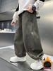Boys' Fleece-Lined Warm Casual Pants - Thick, Versatile, Loose Fit for Autumn & Winter