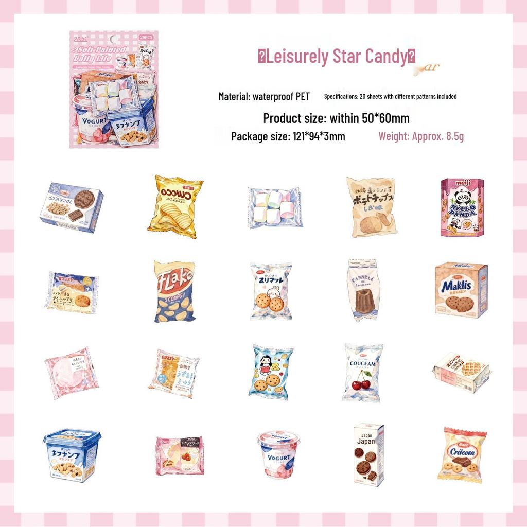 Soft Painting Retro Sticker Pack: Healing Style Journaling & DIY Children's Stickers