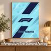 Aston Martin Custom Name Text 5D Diamond Painting Kit DIY Full Drill Diamond Art Decoration