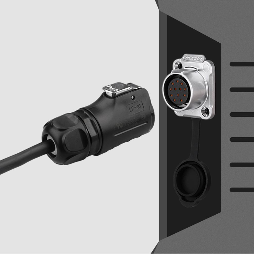 1pc Female plug male socket Inversion waterproof Connector 2/5/7/9-pin Plug socket Solar Energy for DC Connector