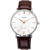 Casio MTP-VT01L-7B2 Quartz Men's Watch Silver Brown Leather Band Imported Model
