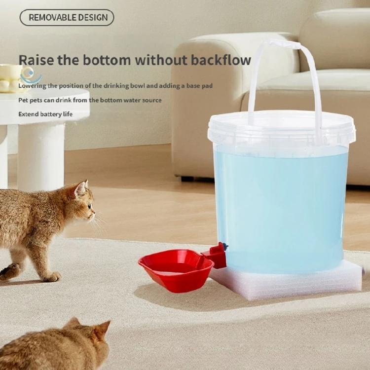 Großvolumiger Futterautomat Automatischer Wassernapf Abnehmbare Schale Rutschfeste Basis Für Haustiere