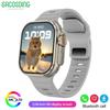 SACOSDING 2.04 Inches 368*448 Pixels AMOLED Screen Large Screen BT Call Voice Assistant Fitness Tracker Smart Watch for Men Women