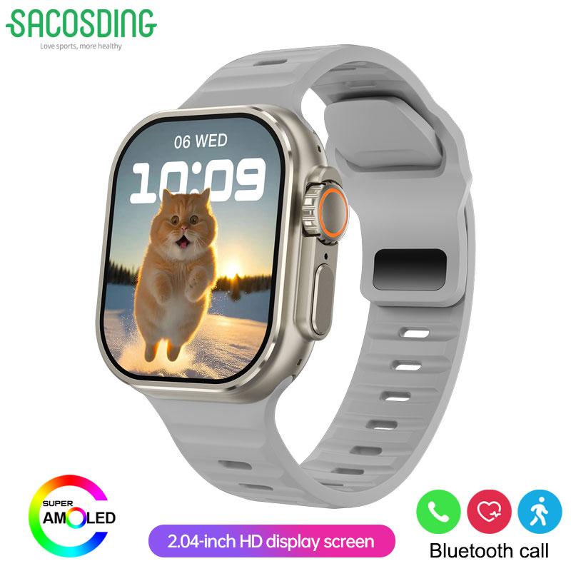 2025 NOVÉ IW9 PRO Chytré hodinky Muži Ženy 2,04 palcový HD AMOLED GPS Trajektorie NFC BT Hovor Měření srdeční frekvence Spánek Zdraví Monitorování Chytré hodinky Dárek
