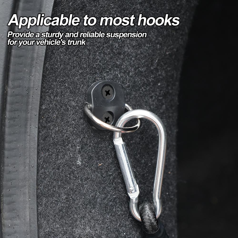 4PCS Universal D-Type Trunk Mesh Sack Multi-Functional Hook and Loop Trunk Luggage Floor Net Fixing Kit Car Accessories