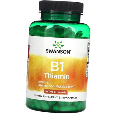 Witamina B1, Tiamina, Vitamin B1 Thiamin, 250 kapsułek (36280149)