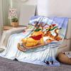 1 Stück, Winnie Puuh & Freunde Weihnachtsurlaub Decke Heimdekoration, Sofadecke, Outdoor-Decke, Geschenk für Freunde, Weiche Tagesdecke, Perfekt