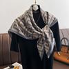 Spring and Autumn New Fashion 91 Square Scarf Women's Silk Scarf Foreign Style Shawl Neck Protection External Decorative Scarf Scarf