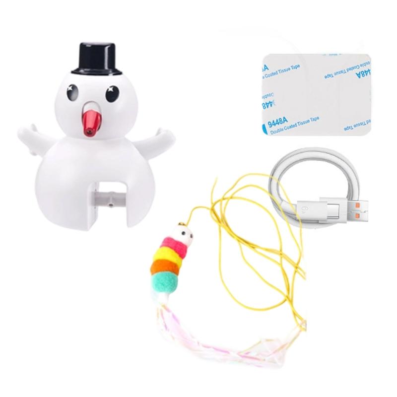 Automatic Rechargeable juvenile Pet Teaser Toy That Replicates Tiny Creature Movement To Maintain Active And Amused Behavior