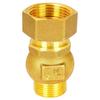 Full Copper Vertical Union Check Valve, Large Flow, Male/Female Thread, Anti-Backflow, Water Meter One-Way Valve, Water Pipe Backflow Preventer