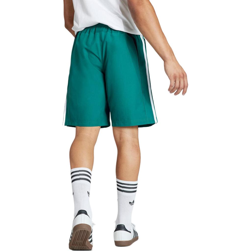 adidas Originals Trefoil Oversized Shorts With Three Stripes Color Block Men Shorts Forest-Green IW3644