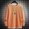 Spring Men's Round Neck Hoodie Casual Top Versatile