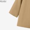 ZANZEA Women Long Sleeve Blouse and Pants Casual Two Piece Suit Sets