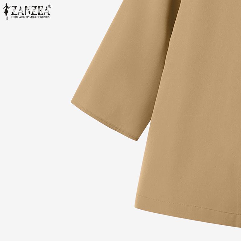 ZANZEA Women Long Sleeve Blouse and Pants Casual Two Piece Suit Sets