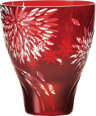 Toyo Sasaki Glass Kiriko Tumbler Kiku 390ml Glass Cup Shochu Glass Highball Glass Gift Present Present Respect for the Aged Day Day Day Birthday