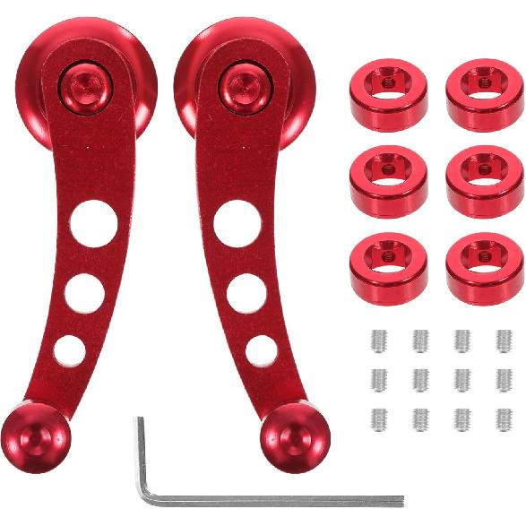 PartyKindom Car Window Handles: 2pcs Window Crank Handle Replacement Aluminum Alloy Winder Crank Riser Replacement Shake Handle for Car Door