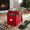 Organizer Portable Christmas Decoration Storage Box with Dividers Lightweight