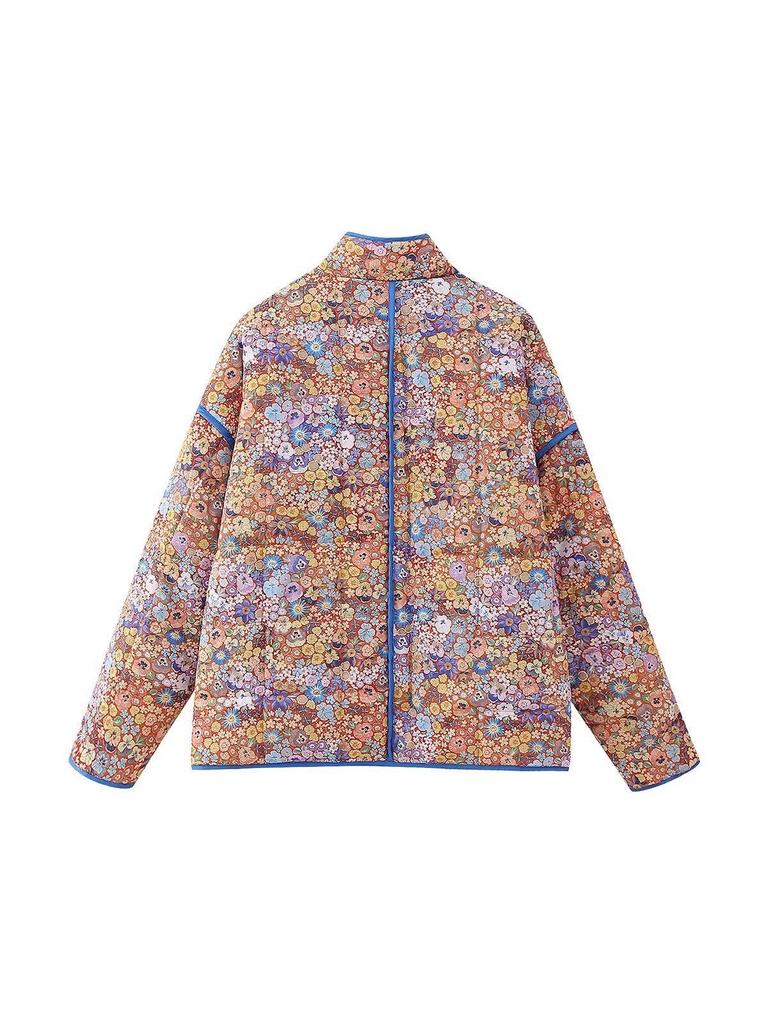 Women's European Style Quilted Floral Jacket - 2023 Autumn/Winter