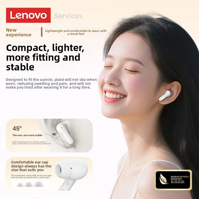 Original Lenovo LE209 Wireless Upgrade Bluetooth 6.0 Earphone Noise Canceling Sport Headphones 30H Long Battery Life Headset With Mic NEW