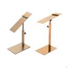 Elegant Stainless Steel Shoe Display Stand - Modern Design, Adjustable Height, Rustproof for Retail