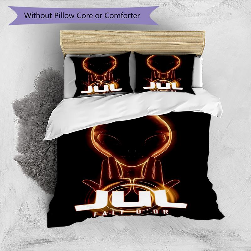 3pcs Jul Fait d'or pattern bedding set duvet cover set includes duvet cover &pillowcases, perfect all season bedroom decoration & gift