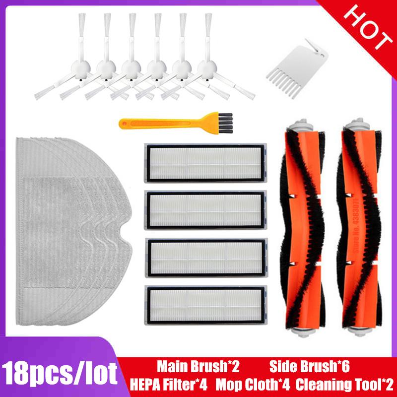 Hepa Filter Main Brush Mop Cloth Water Tank  for Xiaomi Mijia 1C 1T STYTJ01ZHM Mi Robot Vacuum-Mop parts Dreame F9 Accessories