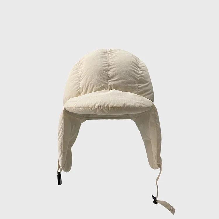 WTEMPO Warm Mixed Cotton Hats Solid Color Thickened Winter Ear Protection Hats Windproof Cold-proof Outdoor Cycling Skiing Hats