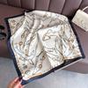 70*70cm Square Silk Scarf for Women Fashion Ladies Satin Neck Hair Tie Bandana Female Foulard Beach Stoles Hijab Scarves Pareo