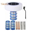 Solar Water Purifier Solar Powered Pool Cleaner Floating Water Purifier with 2 Copper Replacement for Freshwater Saltwater Pools Spas