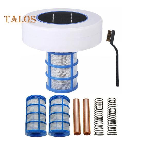 Solar Water Purifier Solar Powered Pool Cleaner Floating Water Purifier with 2 Copper Replacement for Freshwater Saltwater Pools Spas