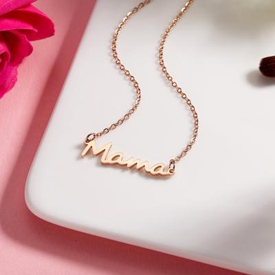 Adjustable Elegant Link Chain Women Necklace Mama Letter Pendant Necklace for Mother Day
