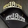 18th Birthday Gifts Princess Crown Headband Crystal Wedding Crown Hairband Women Headwear Hair Decor Fashion Accessories