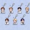 BTS White Suit Cartoon Keychain, Bangtan Boys Cartoon Figure Keyring, ARMY Fans Bag Charm, Kpop Idol Bag Pendant(Jin RM Suga Jimin V J-Hope Jungkook)