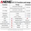 ANENG M115 Mini Digital Multifunctional Detector Electrician Tester Tool Multimeter Diode Professional DC/AC Voltage NCV Sensing