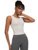 Damen High-Intensity Yoga Tanktop mit integriertem BH - Schlankmachende & Figurumspielende Fitnessbekleidung