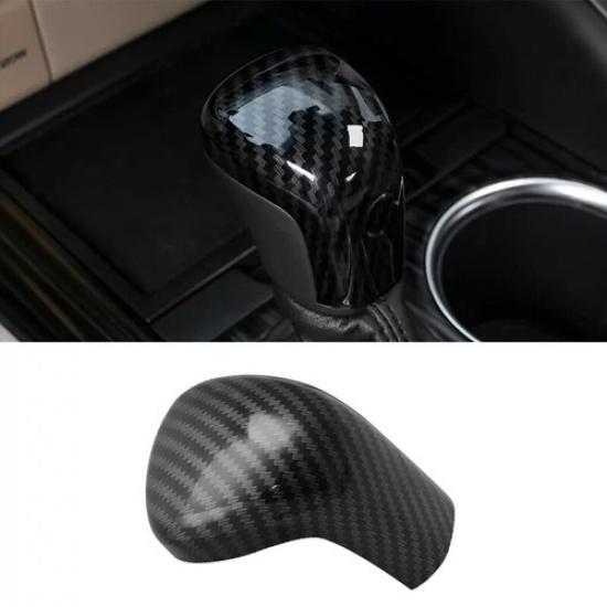 Carbon Fiber Gear Shift Knob Cover Trim Cap Protector For Toyota Camry 2018-