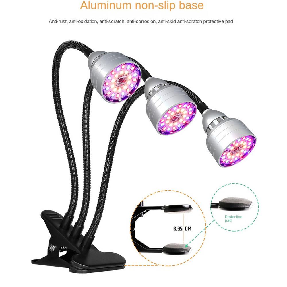 DC5V USB LED Plant Grow Light 4heads flower Red Blue light Phytolamps Timer Waterproof Desktop Clip Phyto Lamps Flowers Grow Box