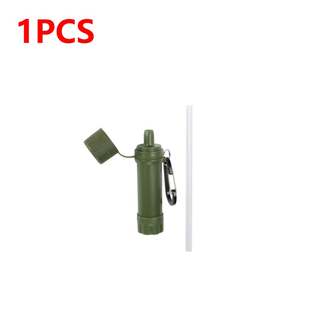 2/1PCS Water Filters Drinking Water Filtration Purifiers Portable Outdoor Survival Straw Filtering Tools Emergency Accessories