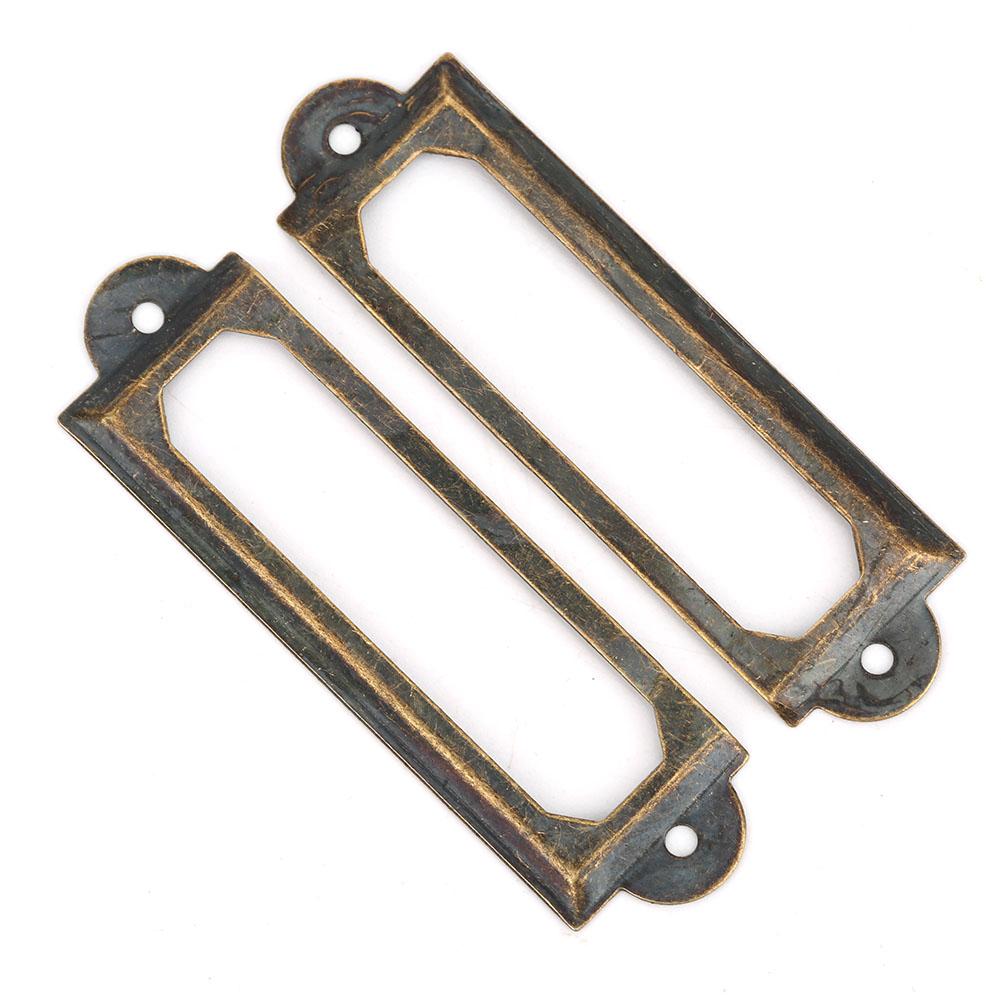 20 Pcs Drawer Label Brand Students DIY Retro Drawer Signs Shelf Note Accessory