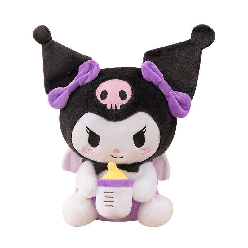 

Плюшевый мишка с наполнителем из ПП хлопка для детей и коллекционеров Kuromi Ear Bottle,30cm