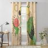 Lovely Parrot Exquisite Style Luxury Window Curtain for Living Room Bedroom Home Decor Kitchen for Window Drapes