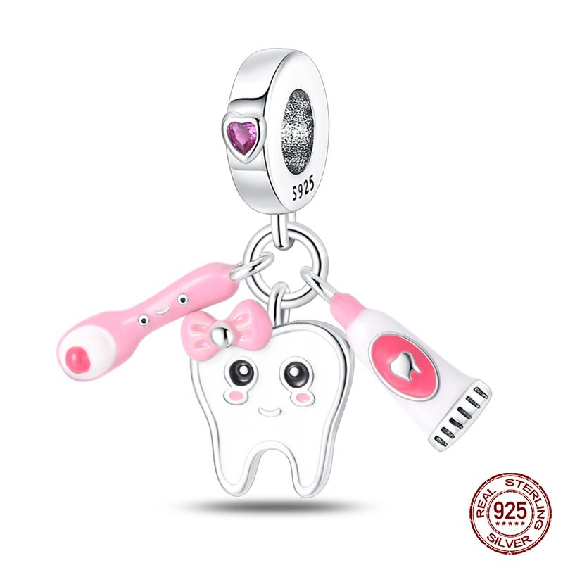 Fit Qikaola Original Bracelets Copper Music Symbol Drawing Plate Medicine Box Career Series Charms Beads For Diy Jewelry