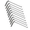 Convenient 10pcs L Type Hex Wrench Kit with Different Sizes for Any Task